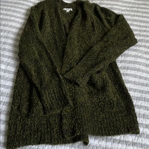 BP dark green boulce cardigan
